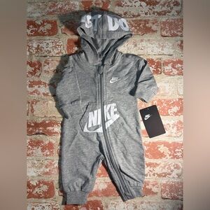 Nike Heather Gray One Piece 3mo